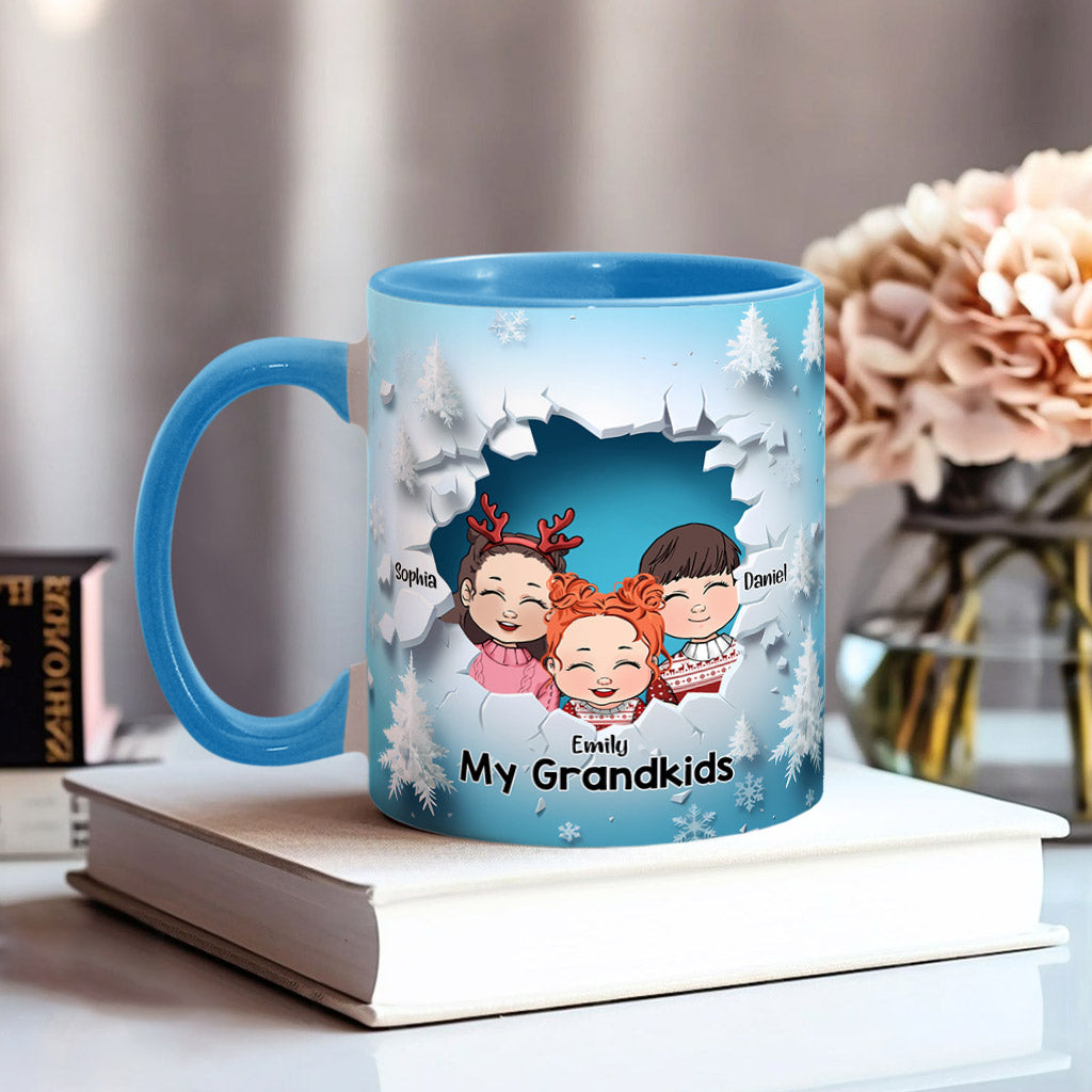 Meine Enkelkinder – Personalisierte Tasse mit Oma-Akzent