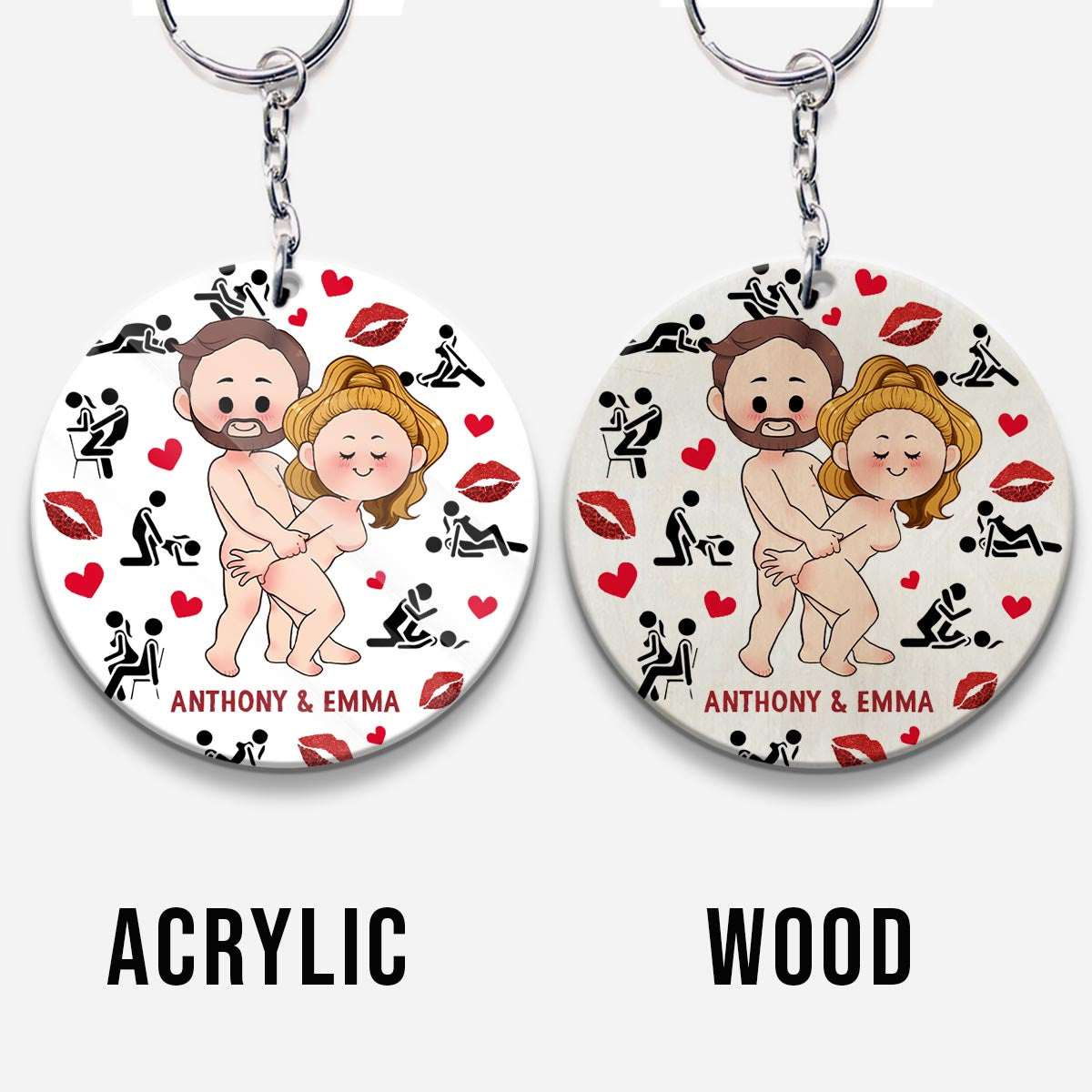 I Promise - Personalized Couple Keychain