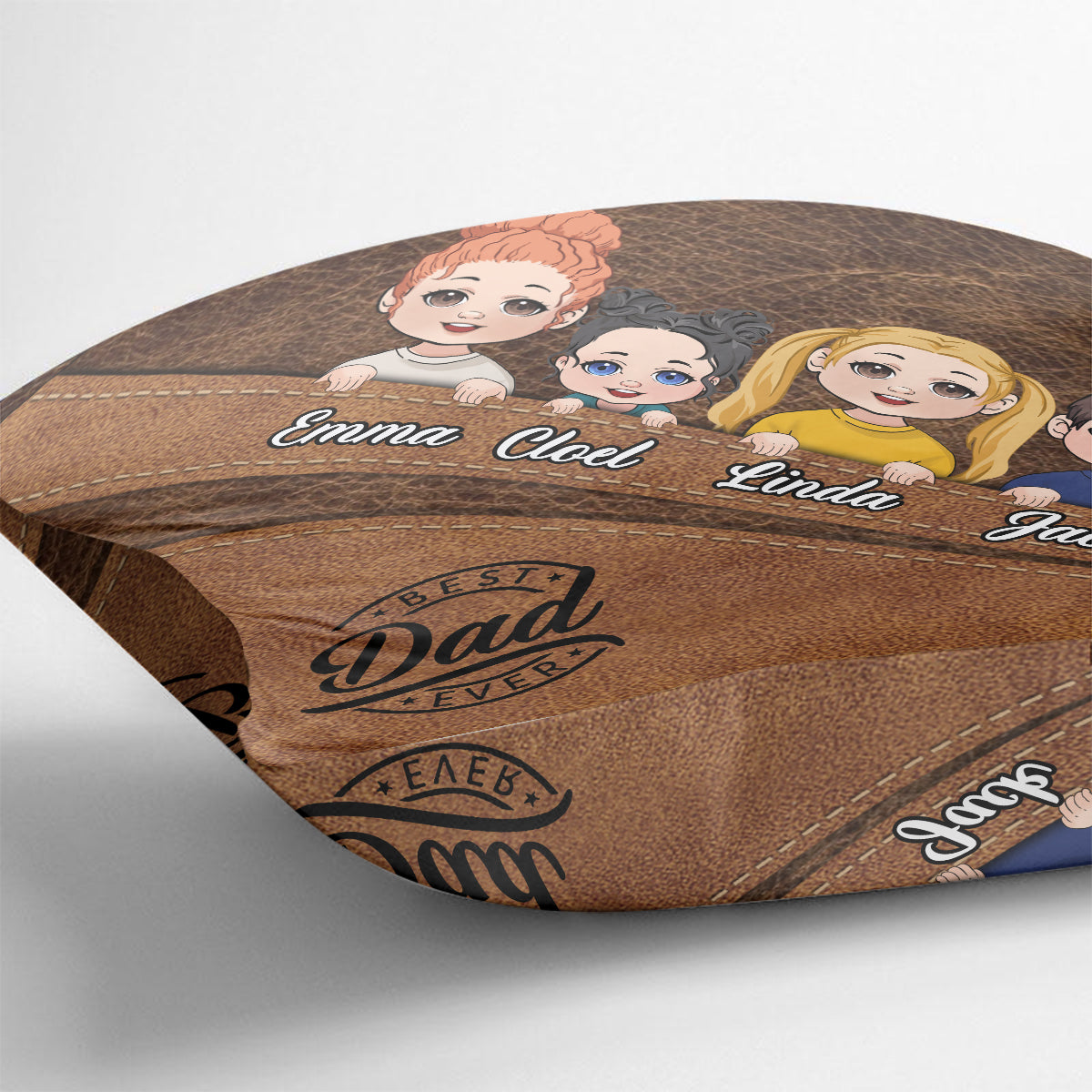 Best Dad/Grandma/Grandpa/Mom Ever - Personalized Father Throw Pillow