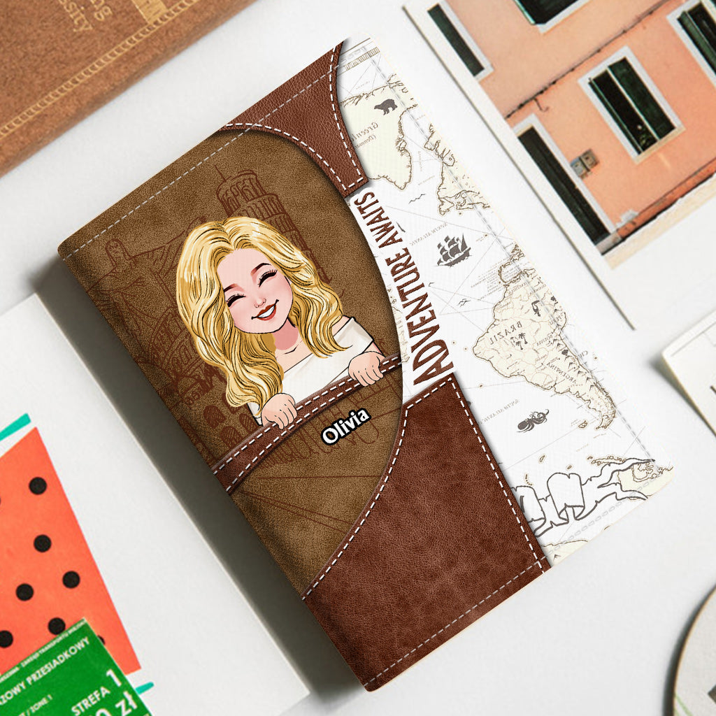 Adventure Awaits - Personalized Travelling Passport Holder