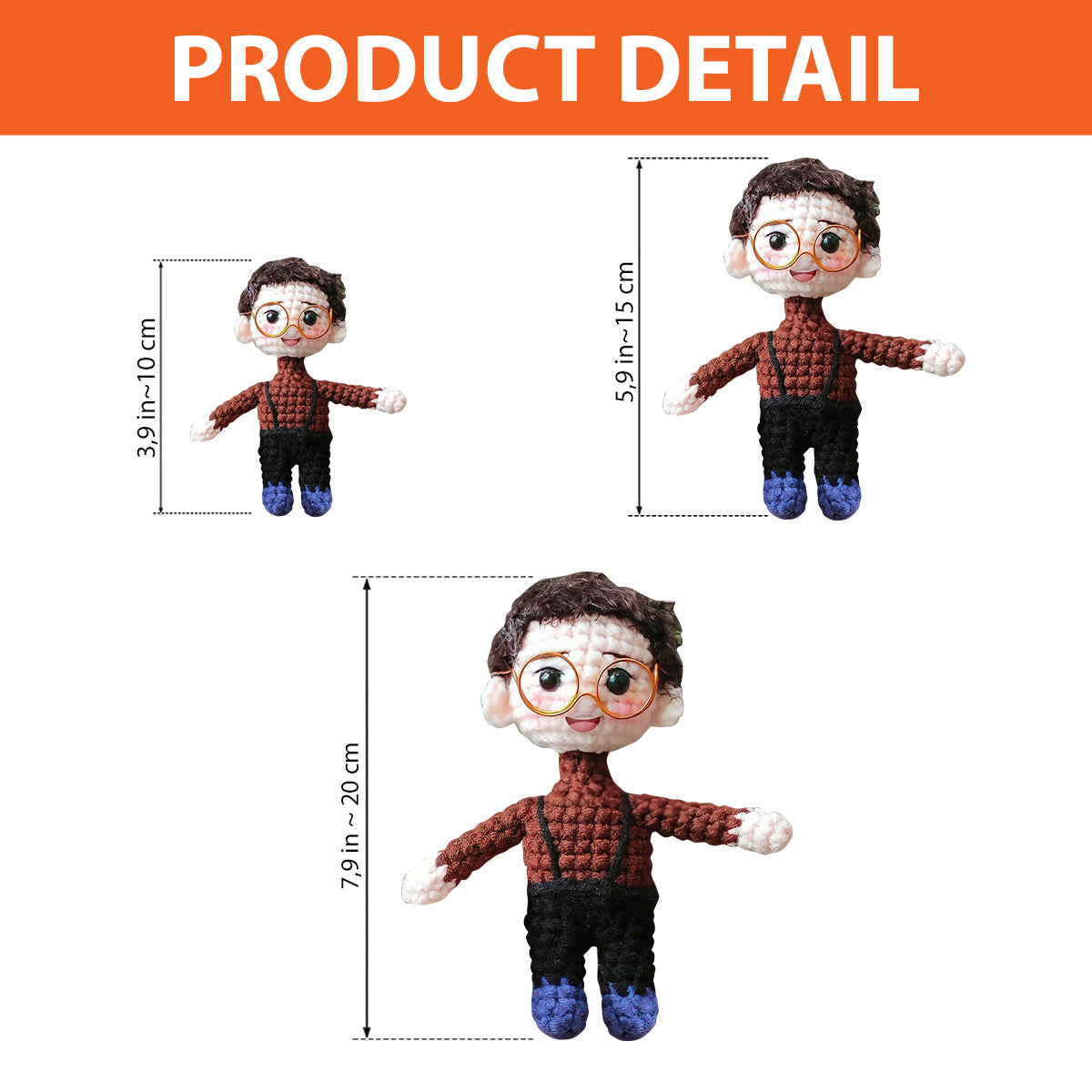 Hand Knitted Doll For Your Bestie - Personalized Bestie Hand Knitted Doll