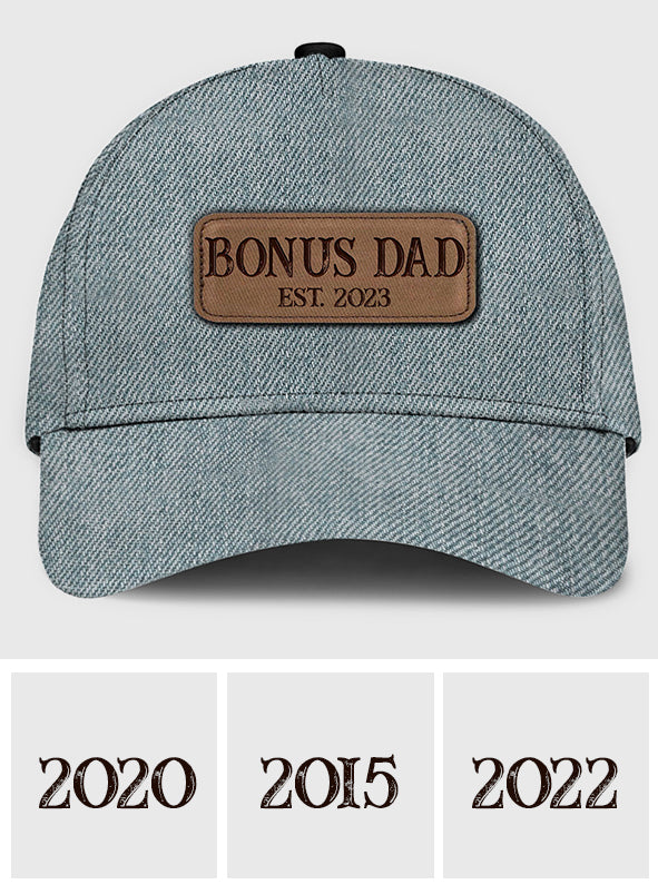 Bonus Dad - Gift for step dad - Personalized Classic Cap