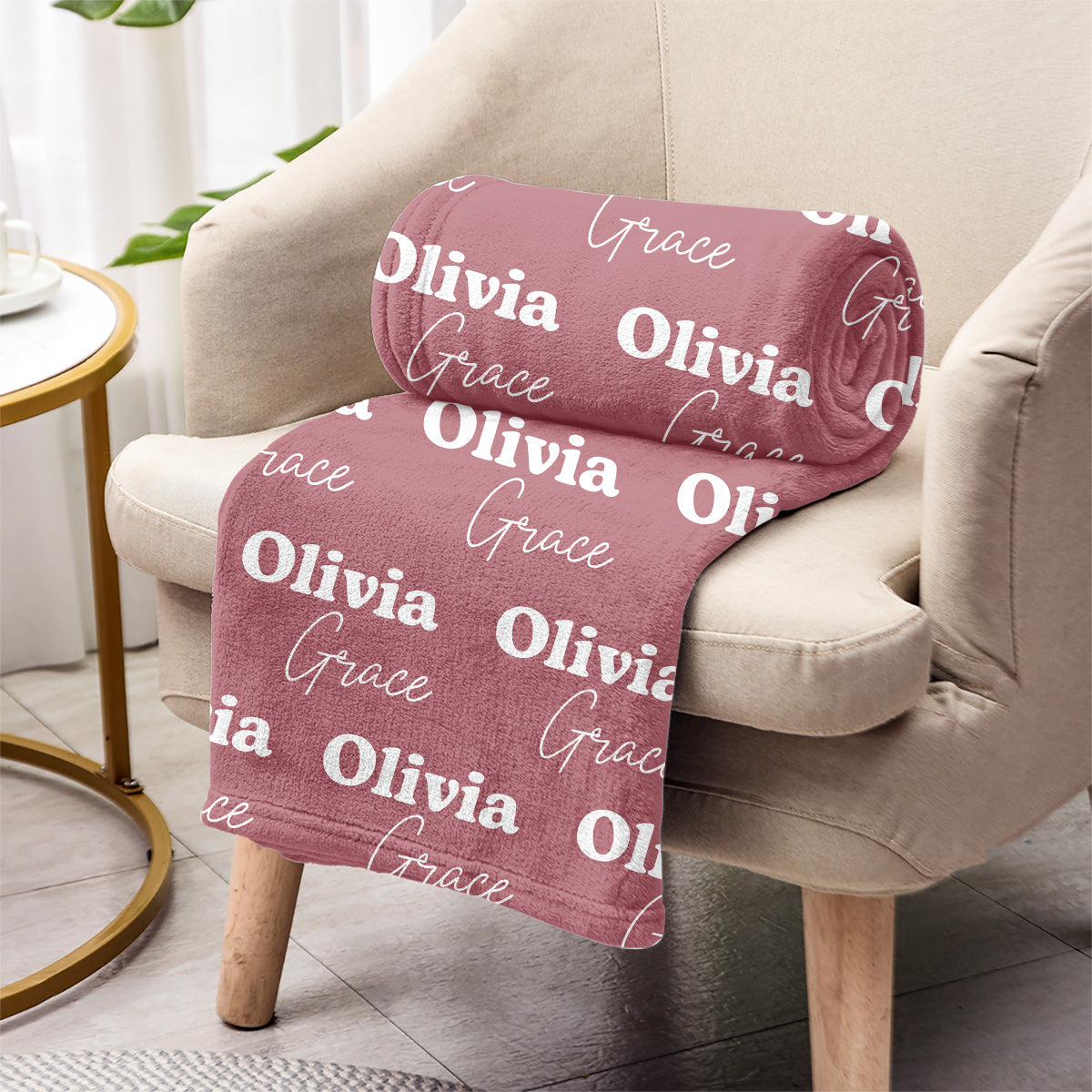 Custom Name Pattern - Personalized Step Mom Blanket