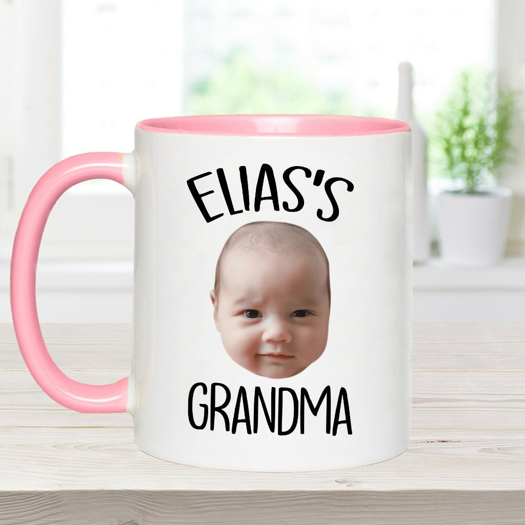 Custom Baby/Kid Face - Personalized Newborn Accent Mug