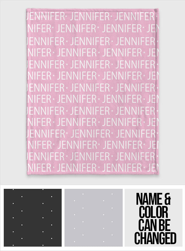 Individuelles Namensmuster – Personalisierte Tochterdecke