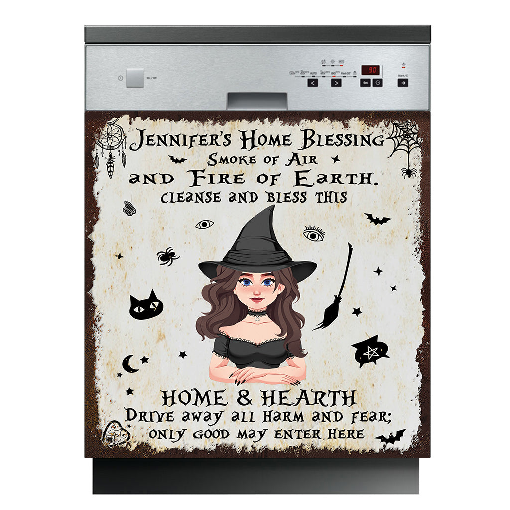 Withc Ly Addelear Personalized Dishwasher Cover Gift For Witch Lover - Home Blessing ...