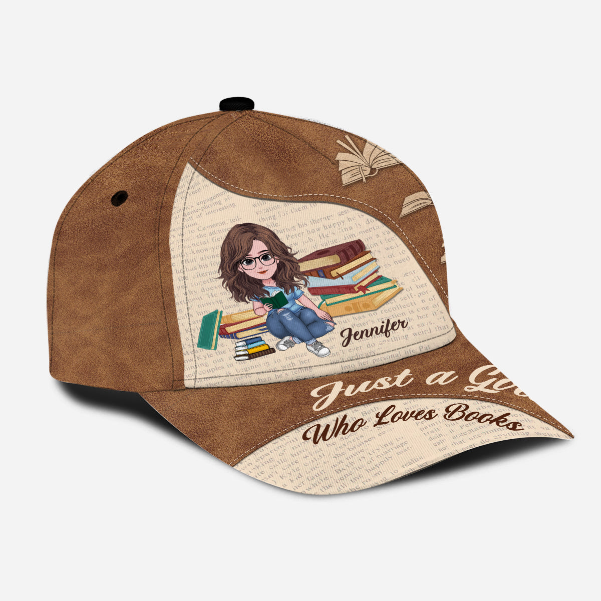 Just A Girl Who Loves Books - Personalized Book Classic Cap