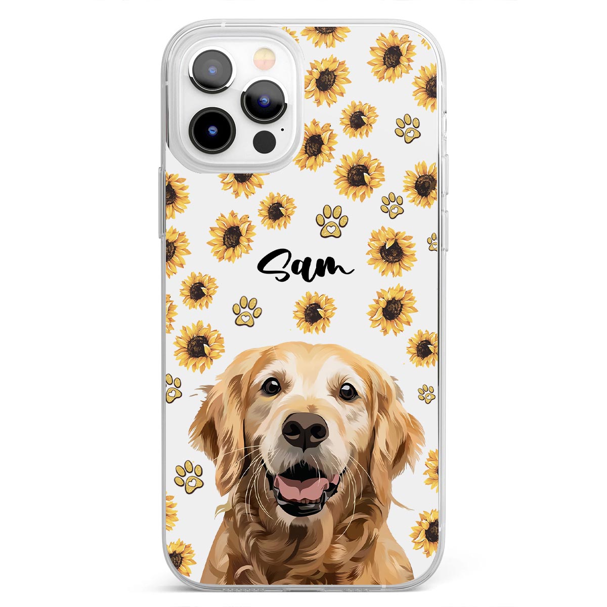 You Are My Sunshine - Personalized Dog Clear Phone Case
