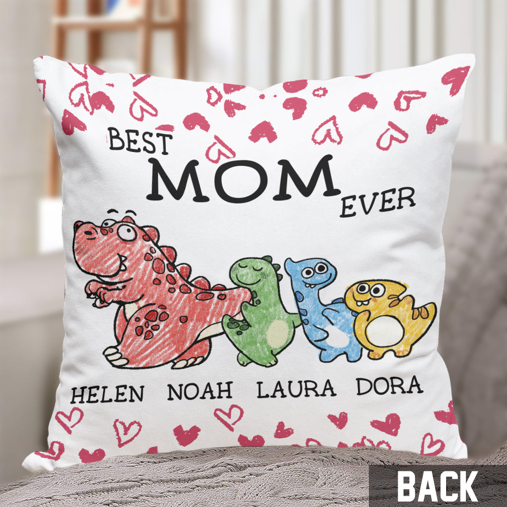 Best Mimisaurus Ever - Gift for grandma, mom, aunt - Personalized Throw Pillow