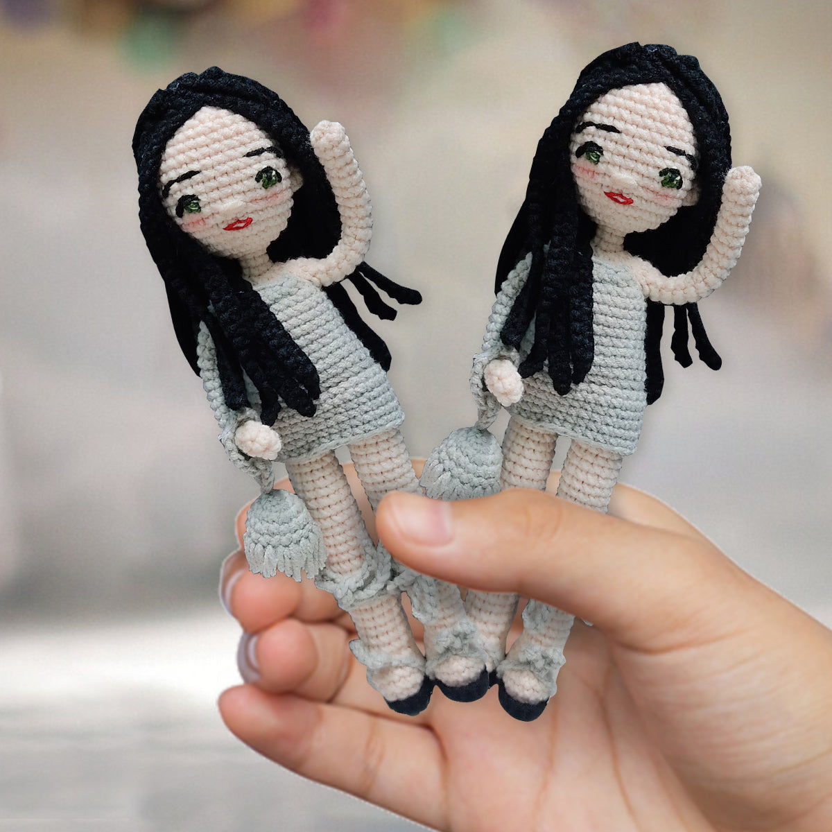 Votre poupée - Poupée tricotée à la main personnalisée pour belle-mère