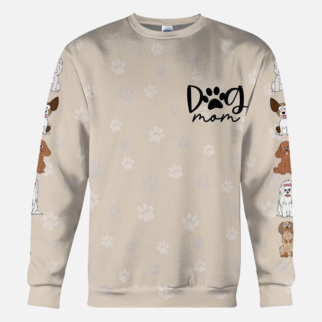Maman de chien/Maman de chat/Maman d'animaux/Papa ​​de chien/Papa ​​de chat... - T-shirt personnalisé pour chien
