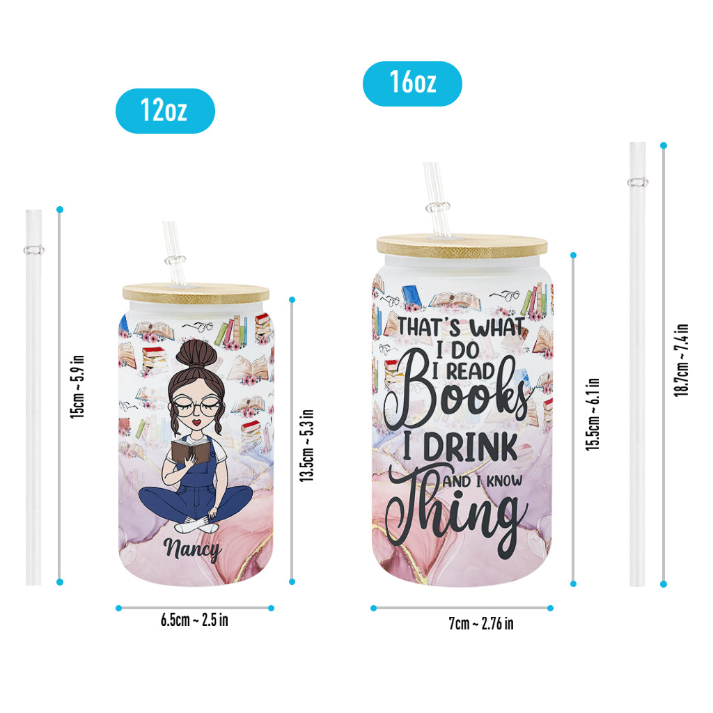 That's What I Do - Personalized Book Can Glass