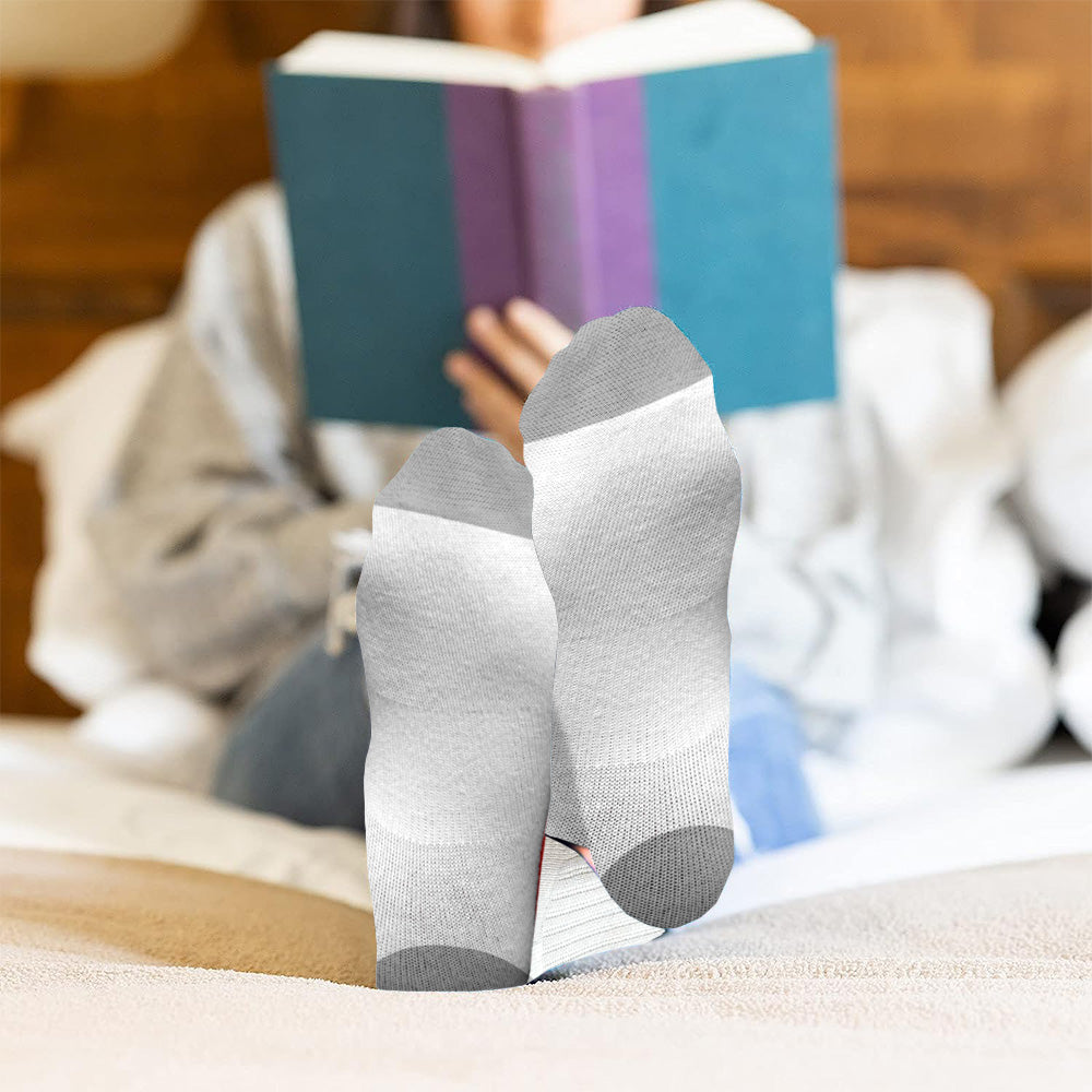 I Know He’s Cute But He’s Mine - Personalized Couple Socks