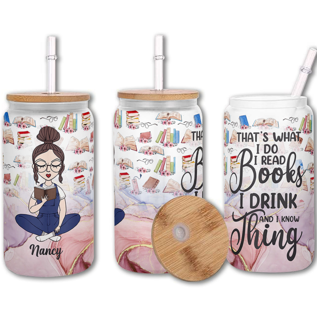 That's What I Do - Personalized Book Can Glass