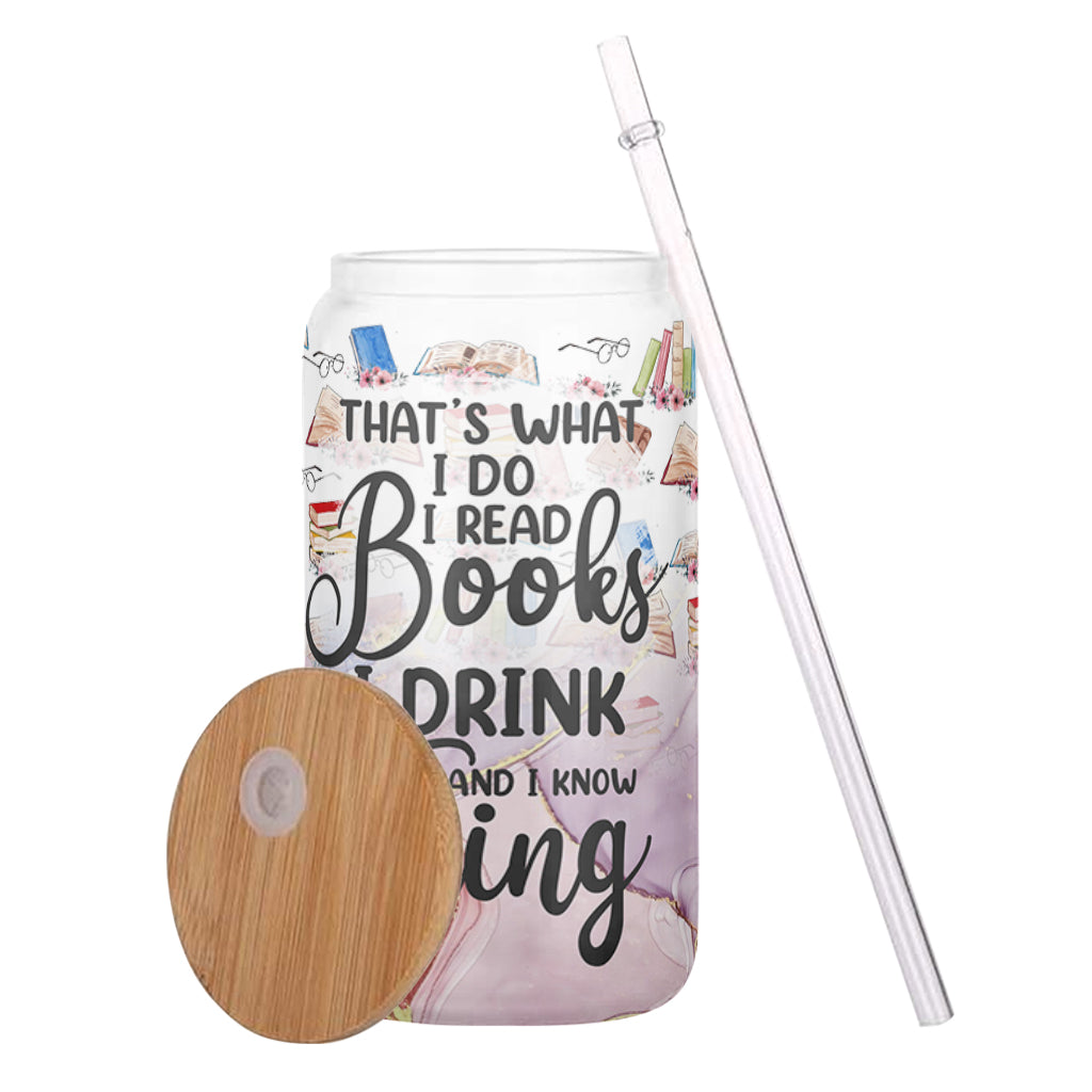 That's What I Do - Personalized Book Can Glass