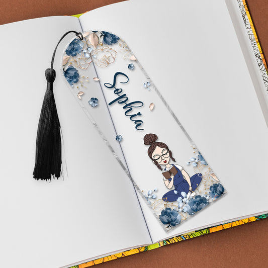 Just A Girl Who Loves Reading - Personalized Book Bookmark