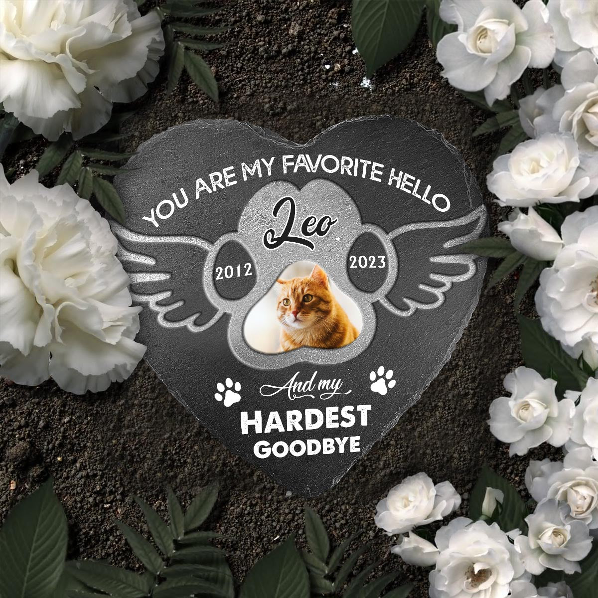 Les meilleurs amis ne sont jamais oubliés - Pierre personnalisée en forme de cœur pour chien