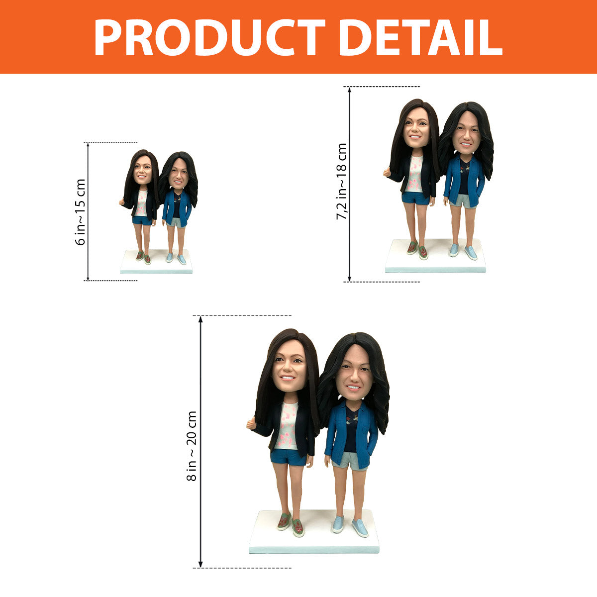 Custom Figure - Personalized Bestie Bobblehead