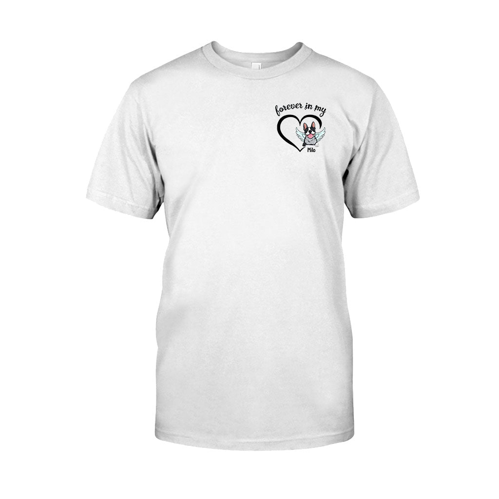 Für immer in meinem Herzen – Personalisiertes Hunde-T-Shirt und Hoodie
