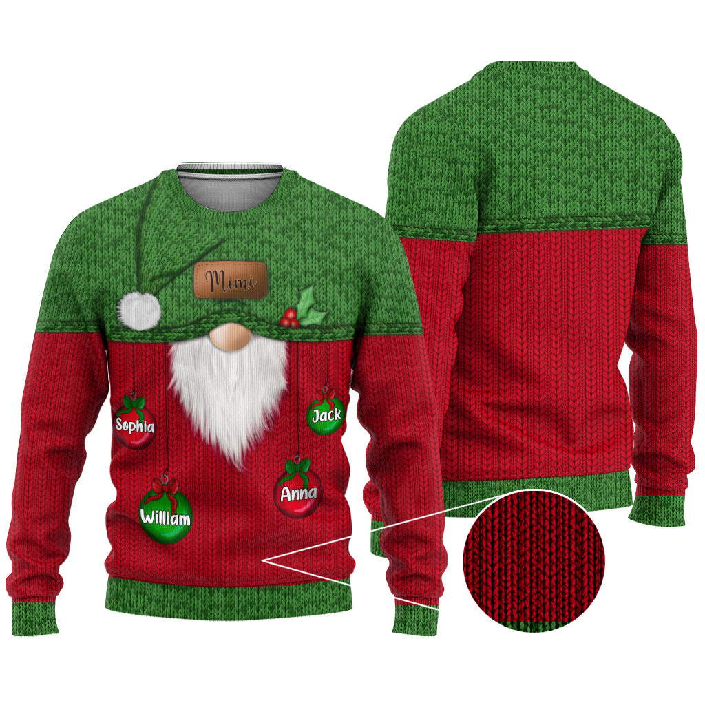 Meilleure grand-mère du monde - Pull moche personnalisé pour grand-mère