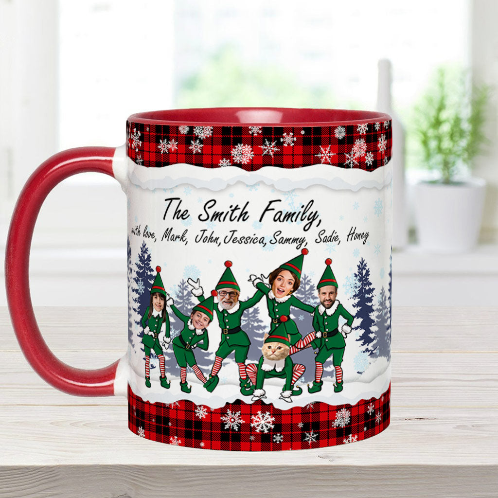 Merry Christmas - Personalized Family Accent Mug