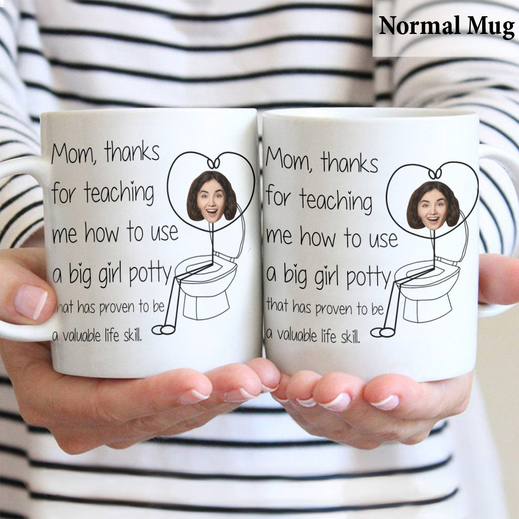 Thanks For Teaching Me Big Girl Potty - Personalized Mother Mug
