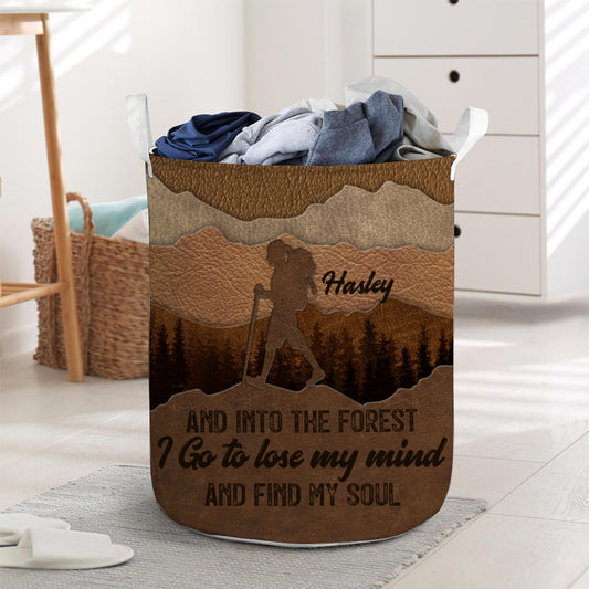 And Into The Forest I Go - Personalized Hiking Storage Basket