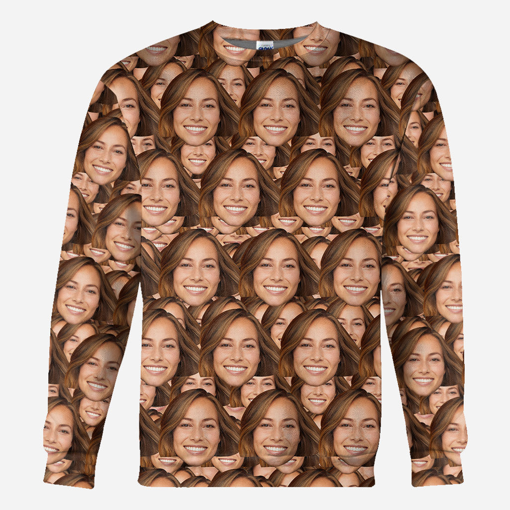 Custom Face Pattern - Personalized All Over Shirt