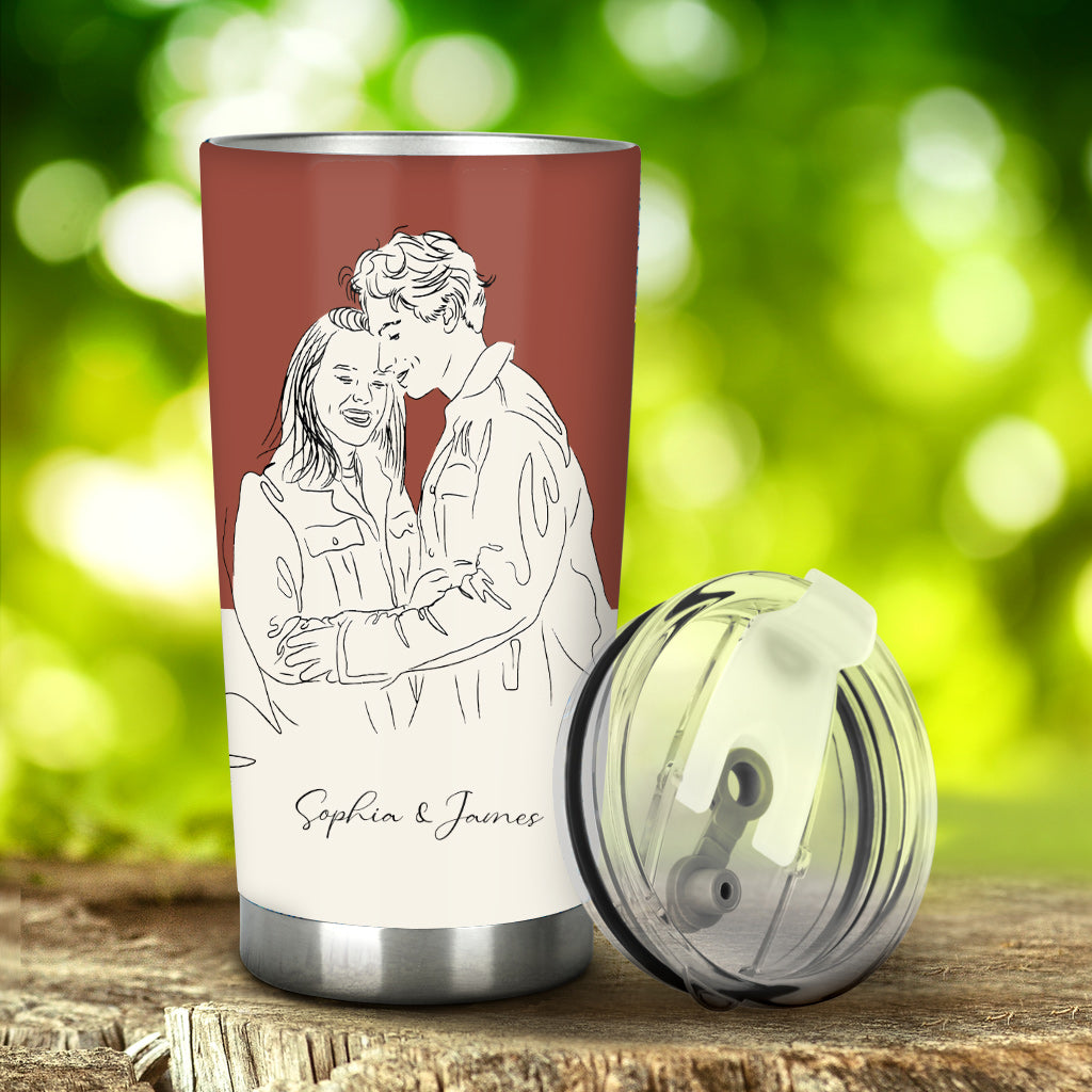 I'm Yours - Personalized Couple Tumbler
