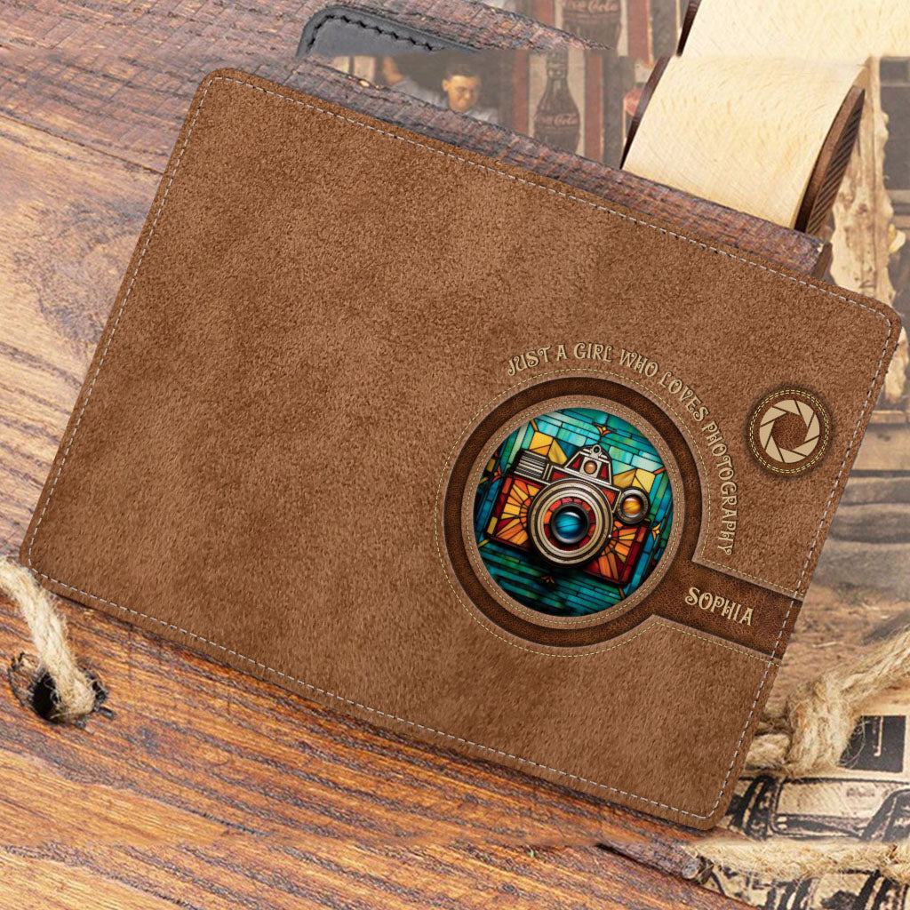 Einfach ein Mädchen, das die Fotografie liebt – personalisierter Fotografie-Passhalter