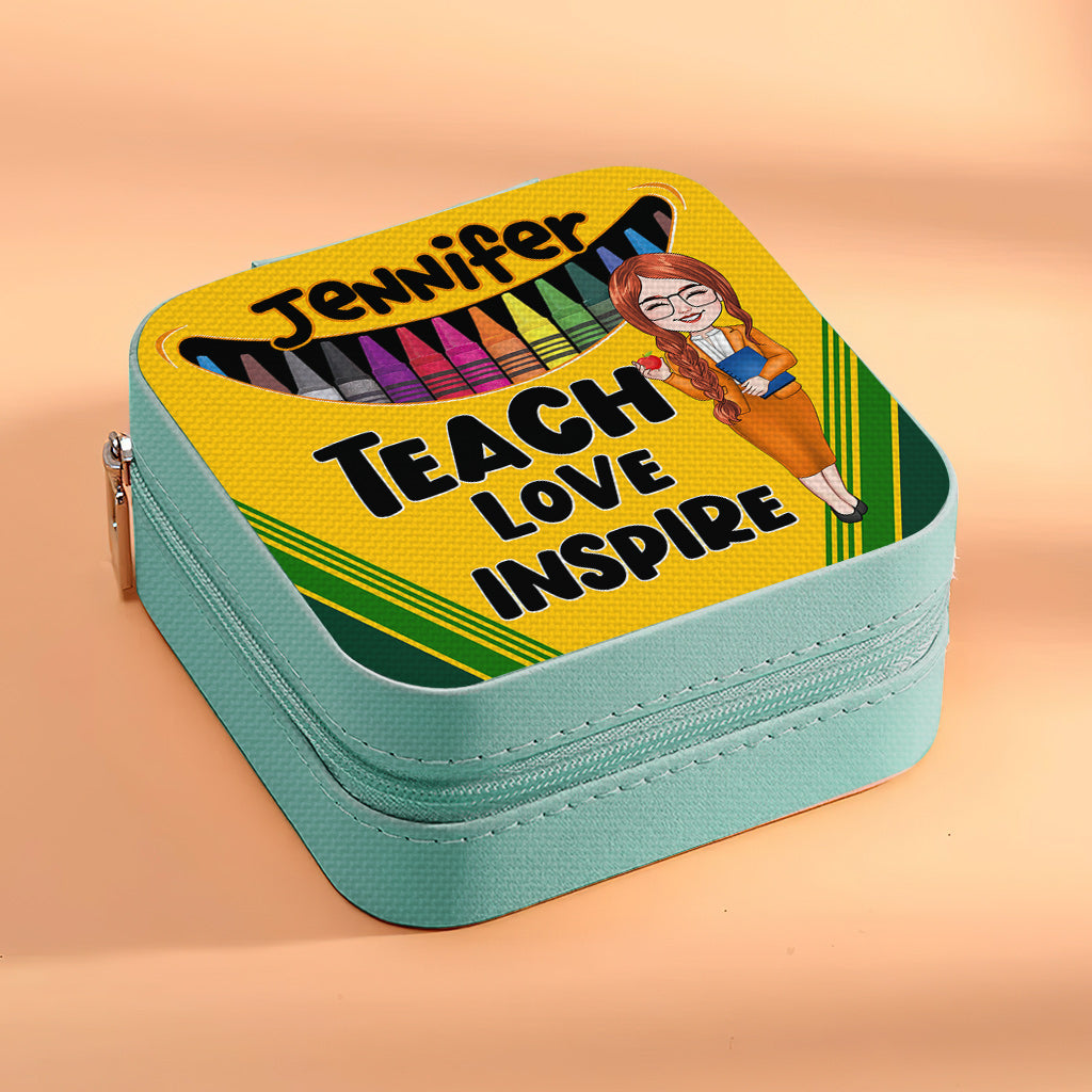 Teach Love Inspire - Personalized Teacher Jewelry Box