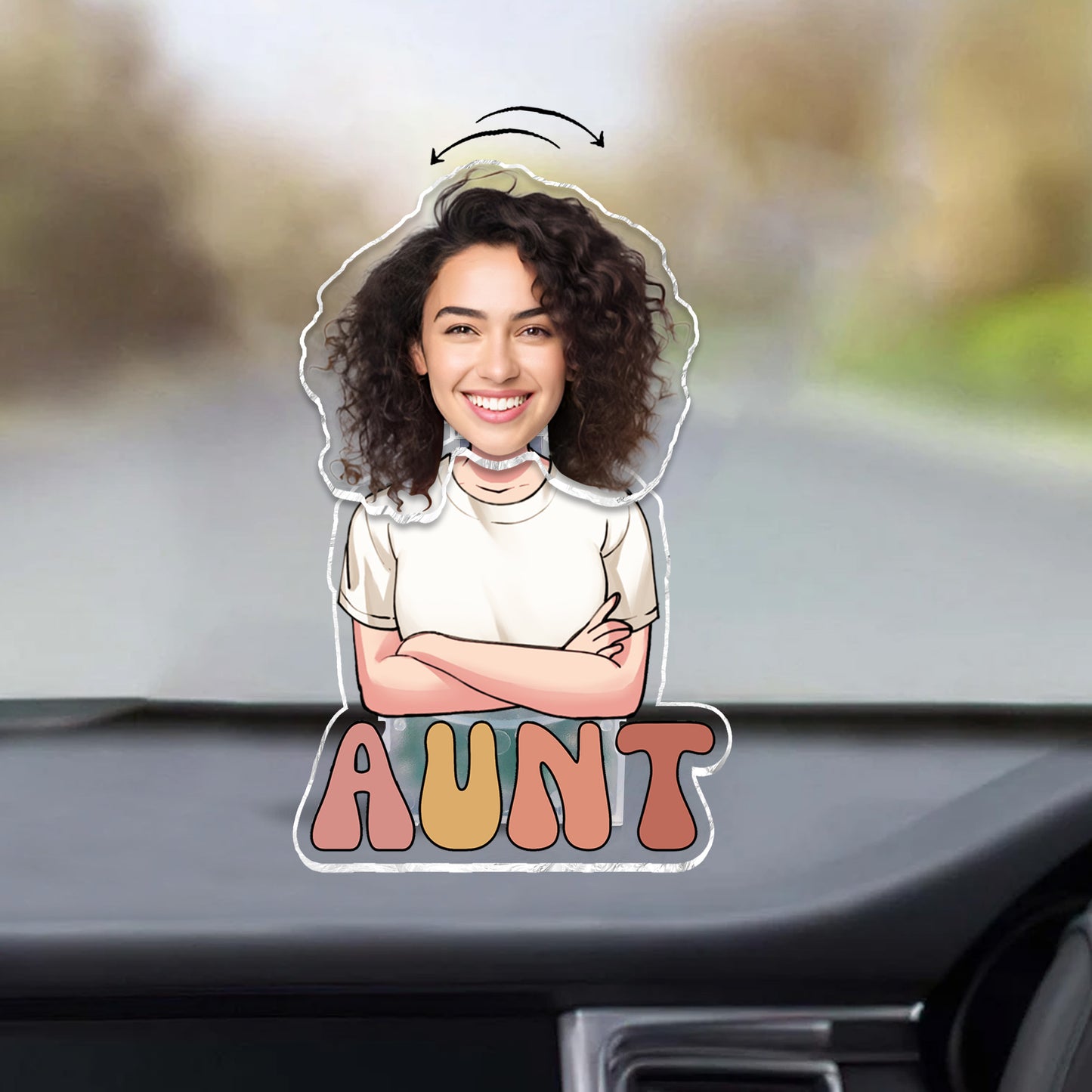 Tante – Geschenk für Tante – Personalisierter Wackelkopf