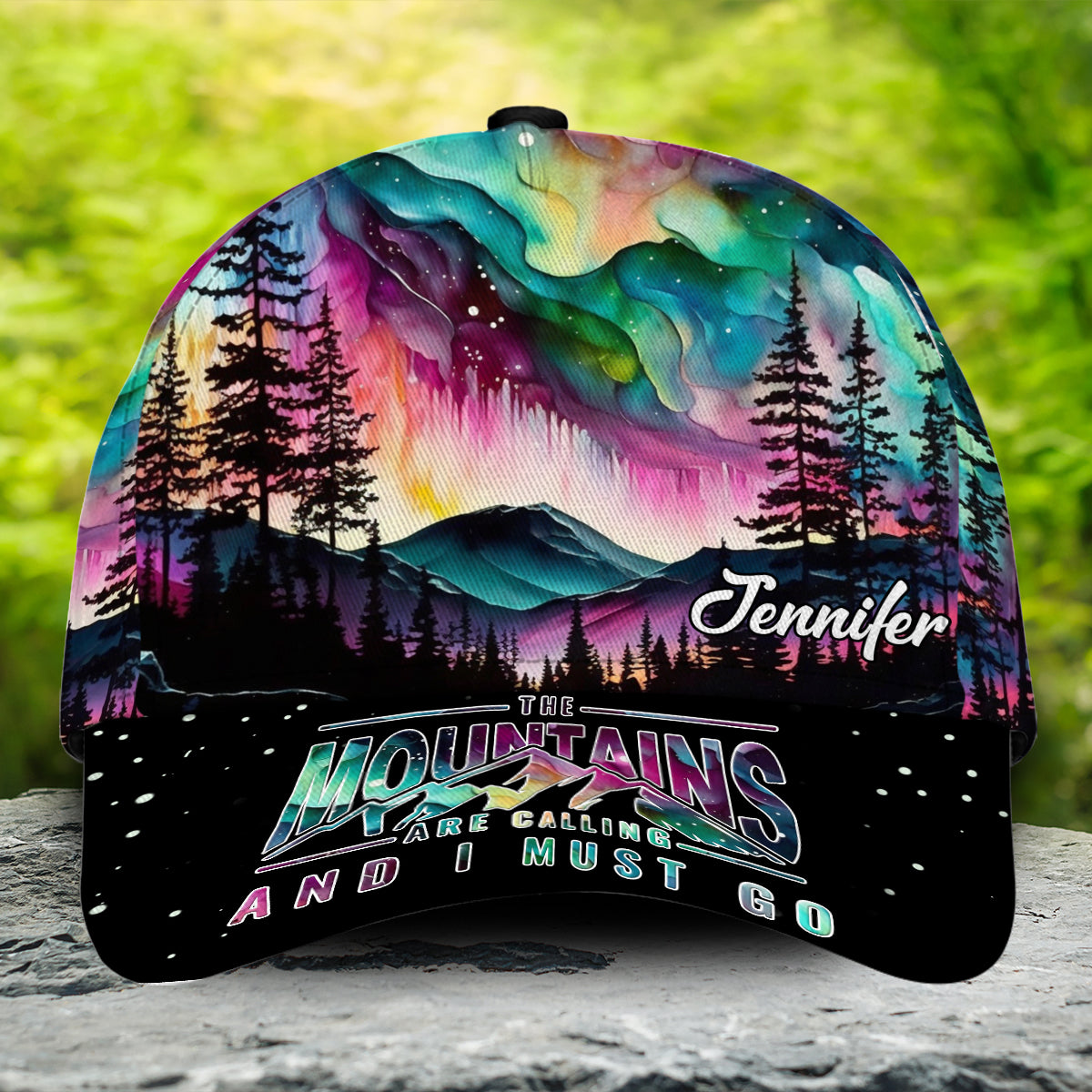 The Mountain Is Calling - Personalized Hiking Classic Cap