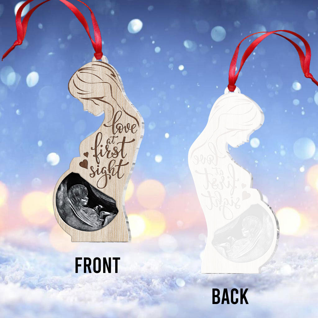 Signe du coup de foudre - Ornement de grossesse personnalisé