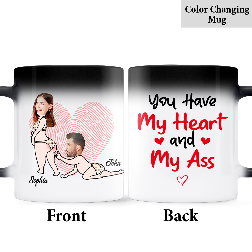 You Have My Heart - Personalized Couple Mug