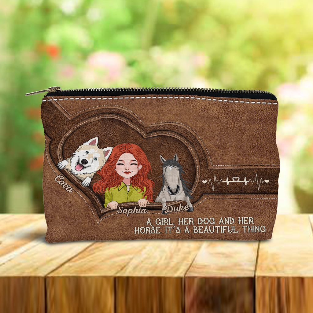 What A Beautiful Thing - Personalized Horse Pouch