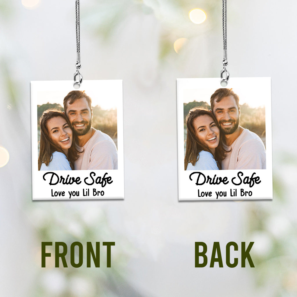 Conduisez prudemment - Ornement de voiture personnalisé pour frères et sœurs