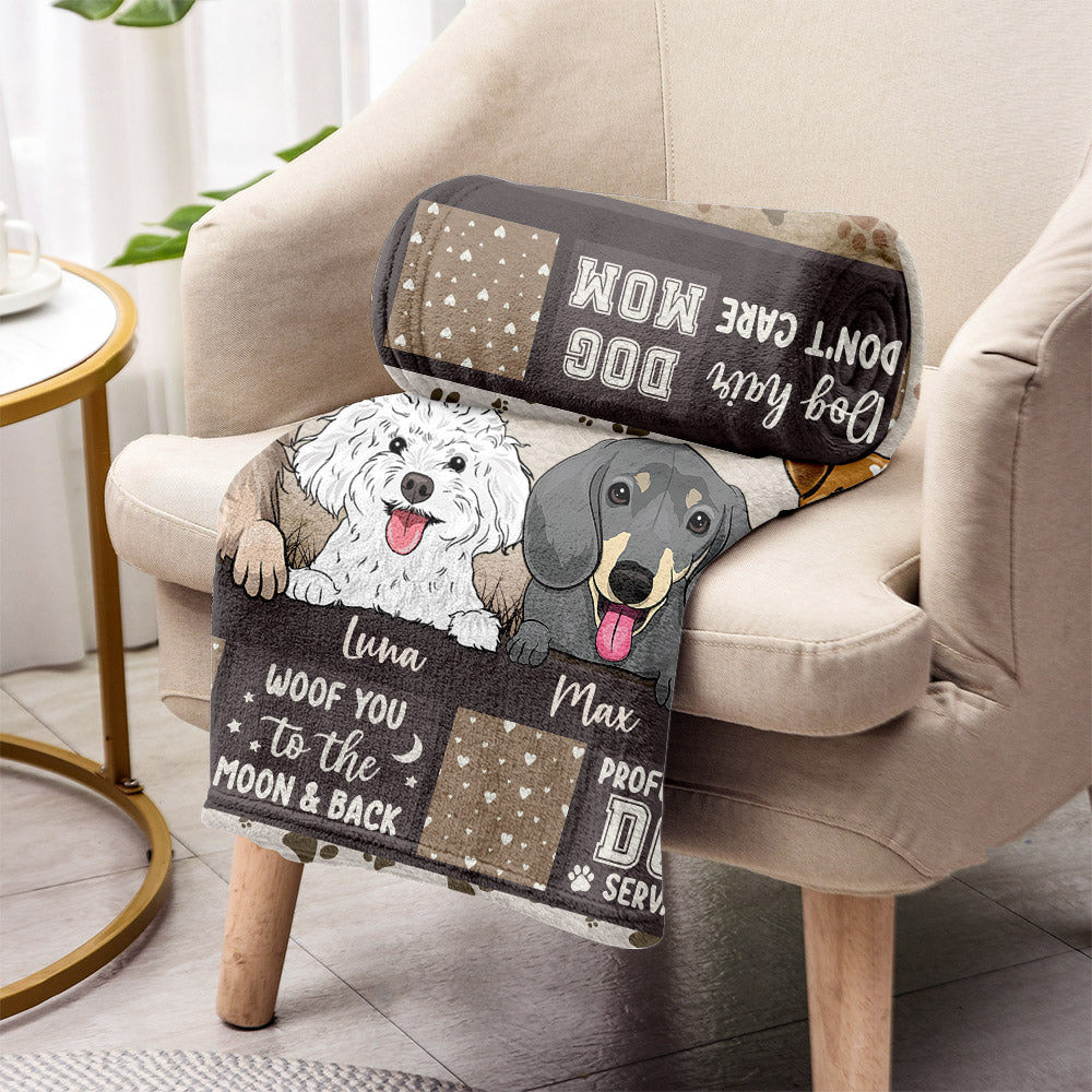 Life Is Better With Dogs - Gift for dog lovers - Personalized Blanket