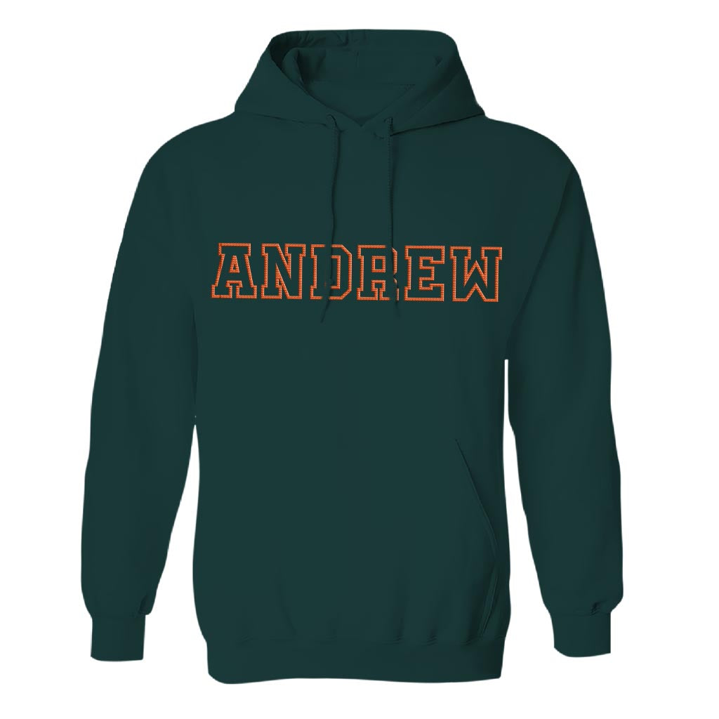 Custom Name - Personalized Couple Embroidered Hoodie