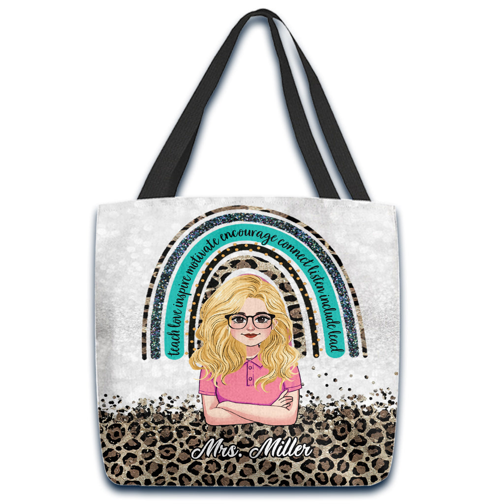 Teach Love Inspire - Personalized Teacher Tote Bag