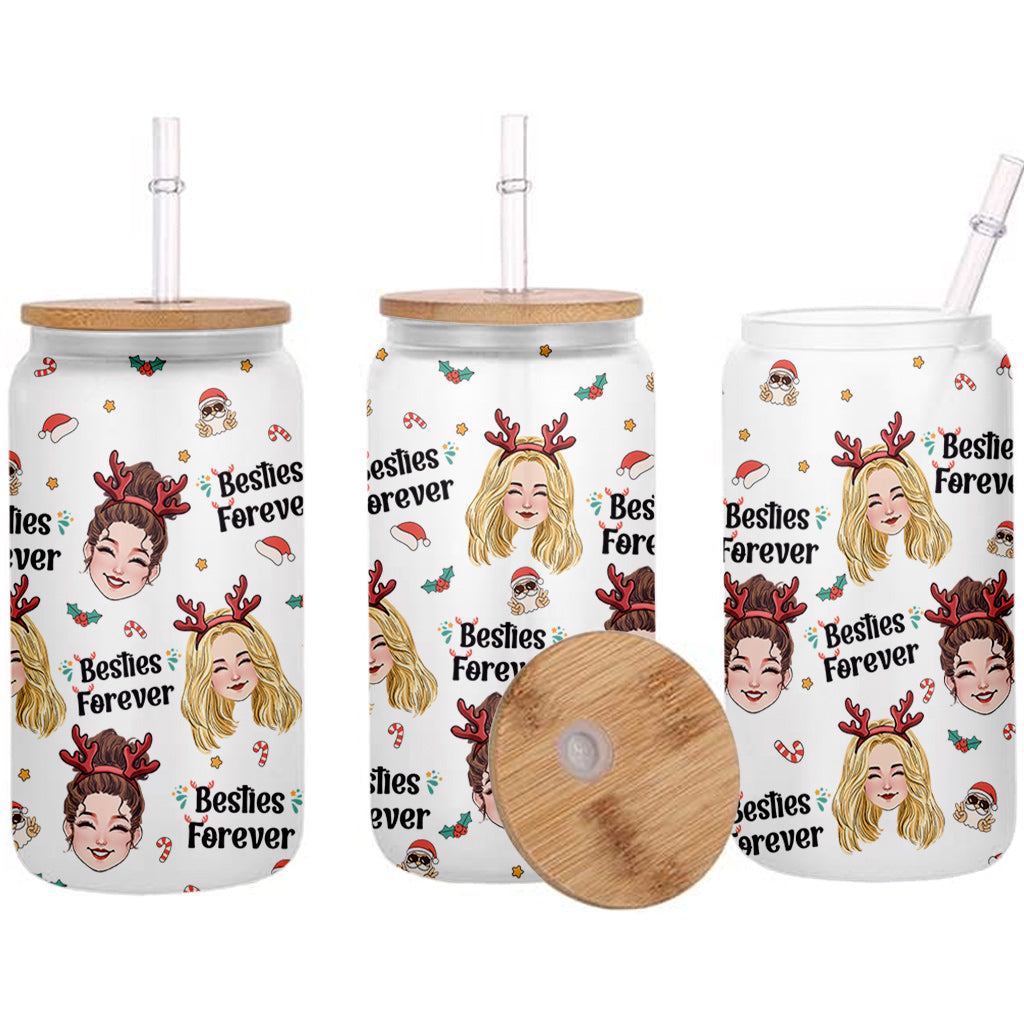 Bestie Forever - Gift for friend - Personalized Can Glass