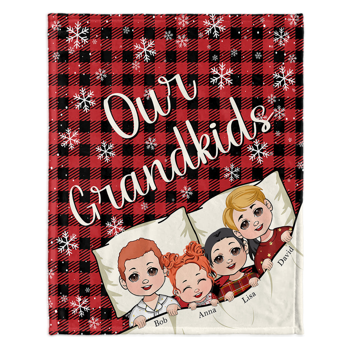 Unsere Enkelkinder – Personalisierte Oma-Decke