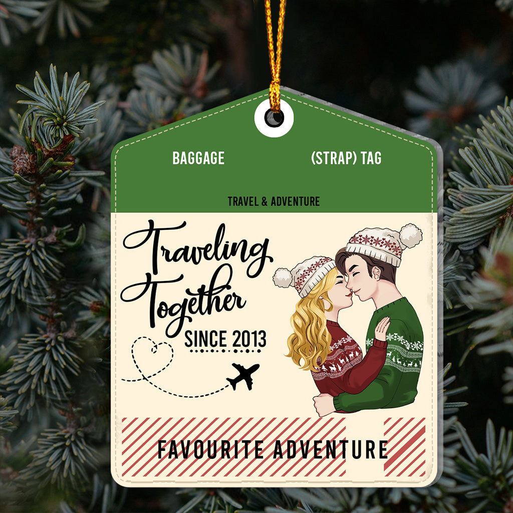 Travelling Together - Travelling gift for wife, boyfriend, girlfriend - Personalized Ornament