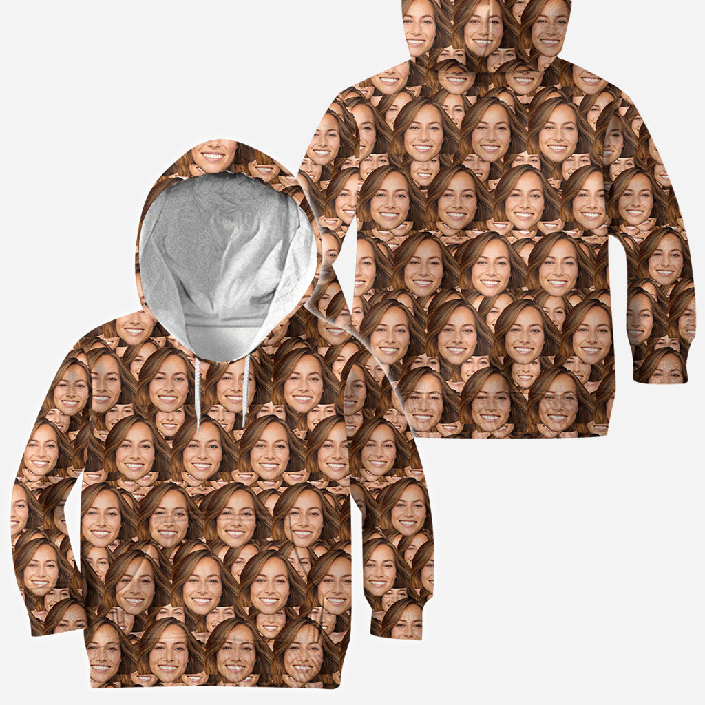 Custom Face Pattern - Personalized All Over Shirt