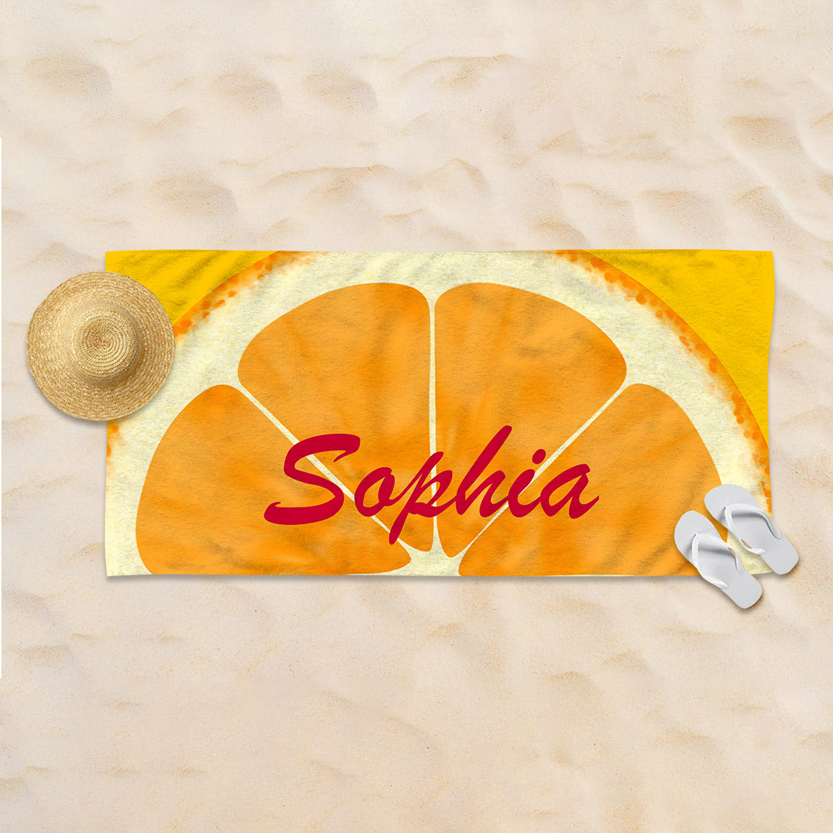 Colorful Fruit - Personalized Beach Towel