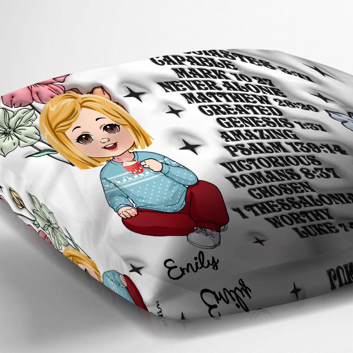 God Says You Are - Personalized Kid Throw Pillow