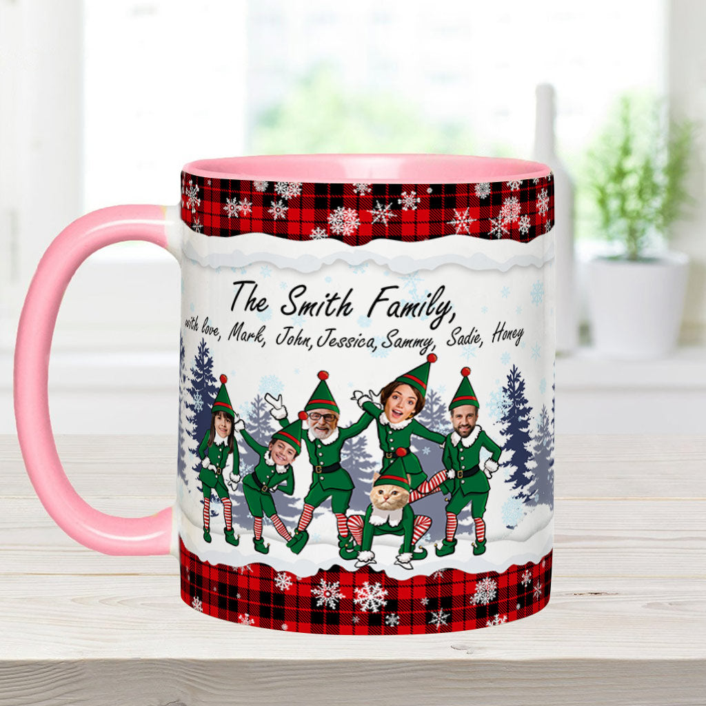 Merry Christmas - Personalized Family Accent Mug