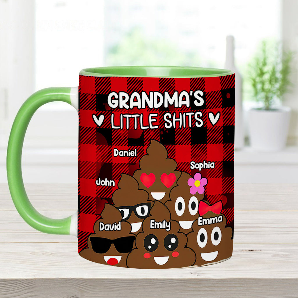 Grandma’s / Grandpa’s / Dad’s / Mom’s Little Cuties - Personalized Grandma Accent Mug