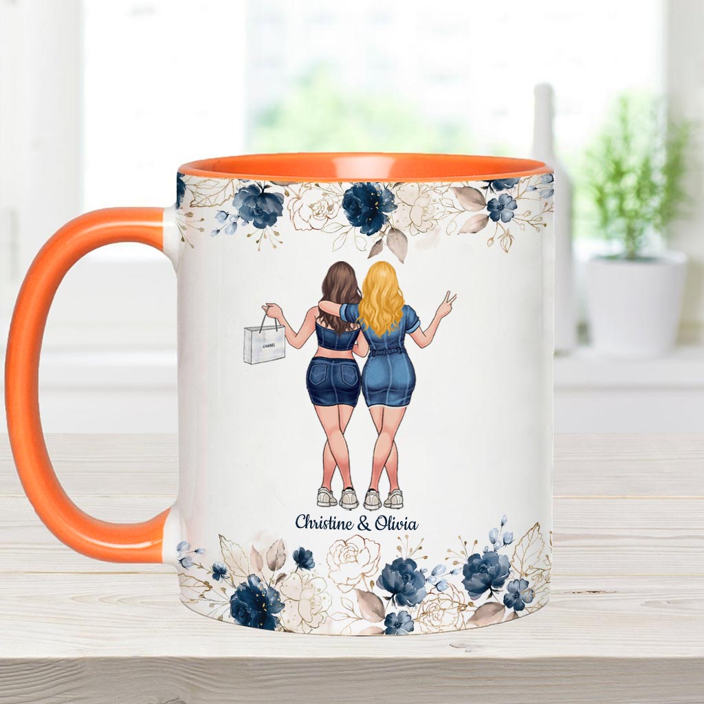 Talking To Your Sister - Personalized Bestie Accent Mug