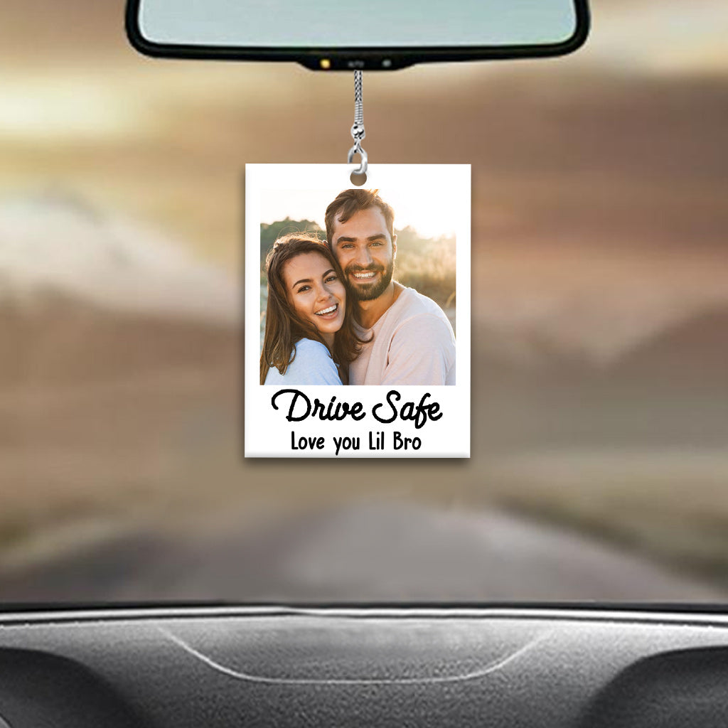 Conduisez prudemment - Ornement de voiture personnalisé pour frères et sœurs